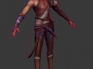 game 3d character - male archer 02 3D 모델
