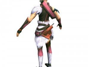 game 3d character - male archer 03 3Dモデル