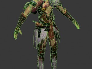 game 3d character - male archer 03 3Dモデル
