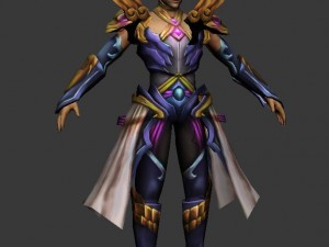 game 3d character - male archer 06 3D Модель