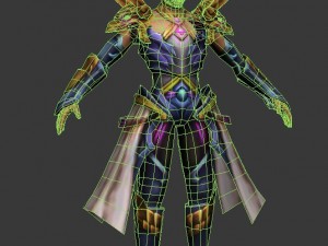 game 3d character - male archer 06 3D Модель