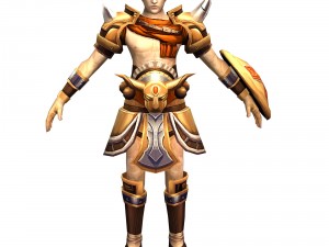 game 3d character - male warrior 3 3D Model