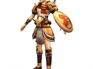 game 3d character - male warrior 3 Model 3D