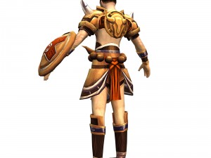 game 3d character - male warrior 3 Model 3D