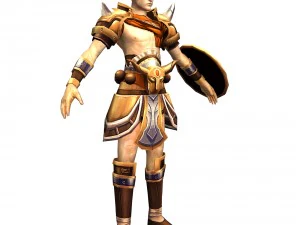 game 3d character - male warrior 3 3D Model