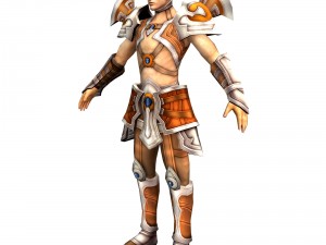game 3d character - male warrior 4 Modèle 3D