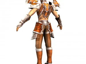 game 3d character - male warrior 4 3D Model