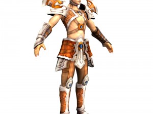 game 3d character - male warrior 4 Modèle 3D