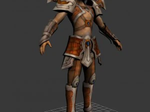 game 3d character - male warrior 4 3D Model