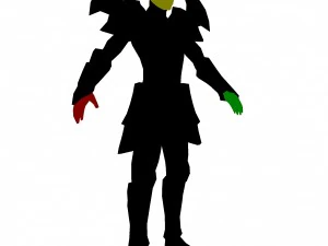 game 3d character - male warrior 4 3D Model