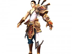 game 3d character - male warrior 05 Modèle 3D