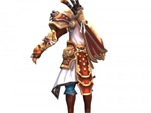 game 3d character - male warrior 05 Modèle 3D