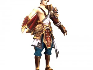 game 3d character - male warrior 05 3D Model