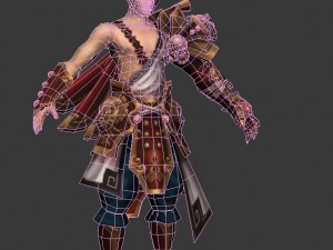game 3d character - male warrior 05 Modèle 3D