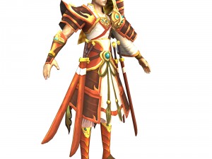 game 3d character - male warrior 06 3D 模型