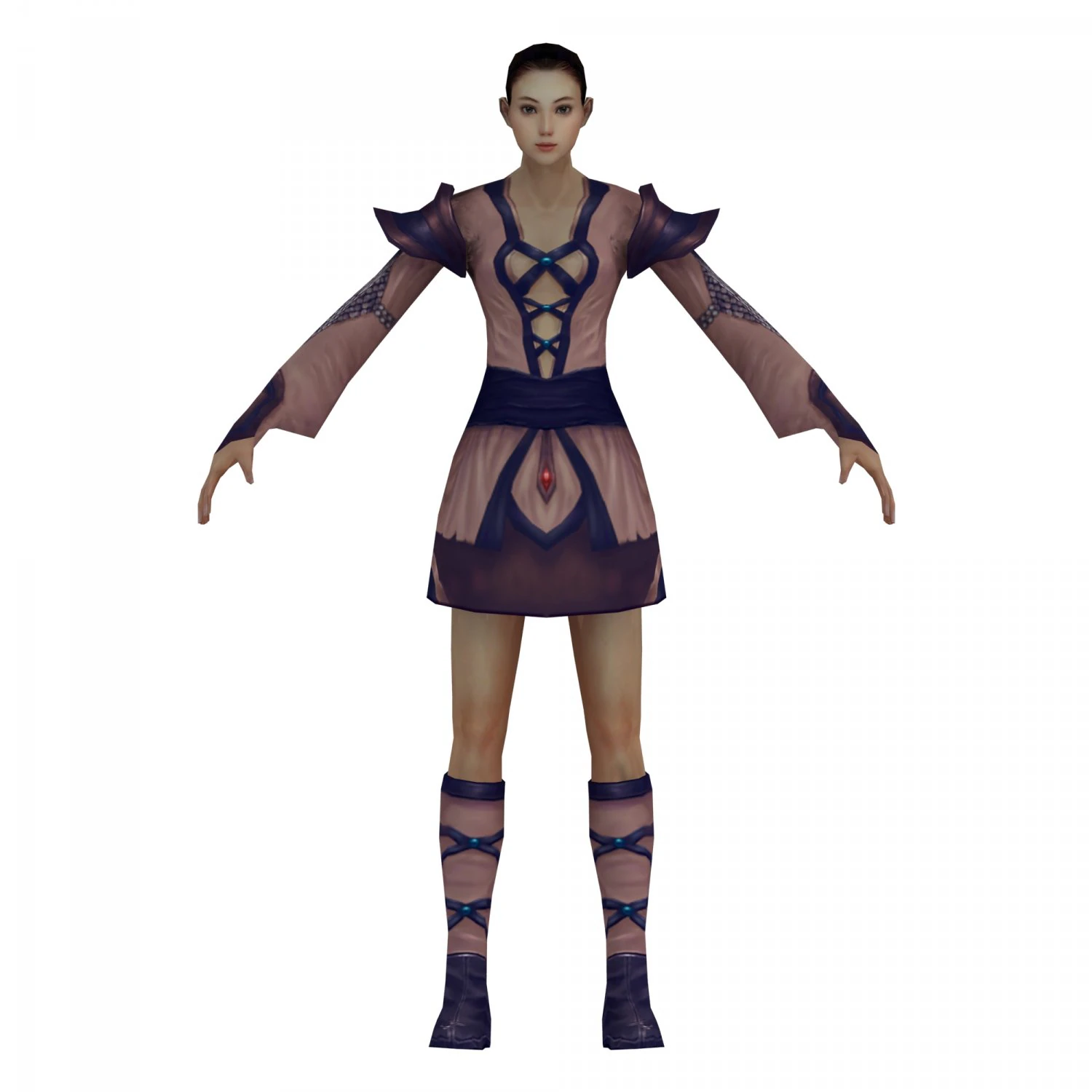 game 3d character - female taoist 01 3D Model .c4d .max .obj .3ds .fbx .stl .blend 