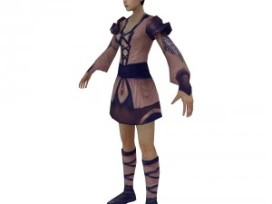 game 3d character - female taoist 01 3D Model