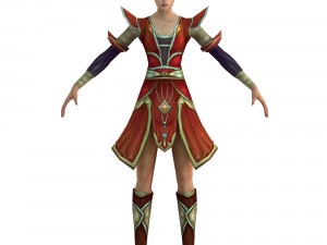 game 3d character - female taoist 03 3D Model