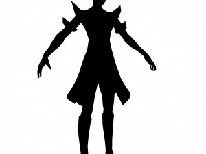 karakter permainan 3d - tao wanita 03 Model 3D