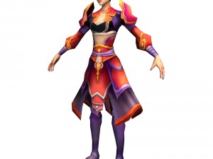game 3d character - apsara 04 3D Model