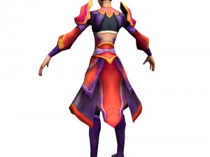 game 3d character - apsara 04 3D Model