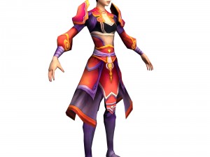 game 3d character - apsara 04 3D Model