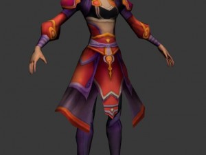 game 3d character - apsara 04 3D Model