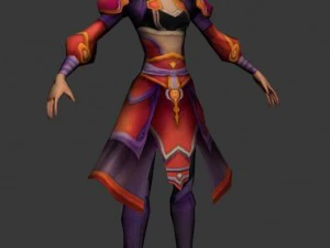 game 3d character - apsara 04 3D Model