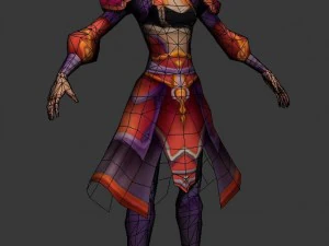game 3d character - apsara 04 3D Model