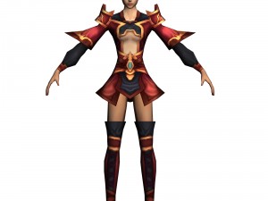 game 3d character - female taoist 05 3D Model
