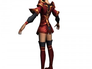 game 3d character - female taoist 05 3Dモデル