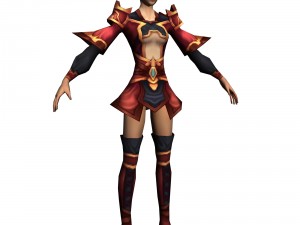 game 3d character - female taoist 05 3Dモデル