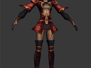 game 3d character - female taoist 05 3Dモデル