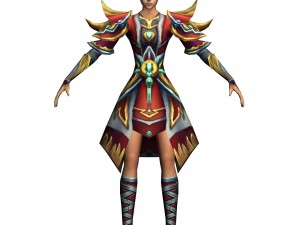 game 3d character - female taoist 06 3D Model
