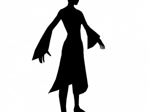game 3d character - female mage 01 3D-Modell