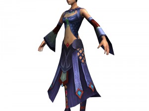 game 3d characters - female faw 03 3Dモデル