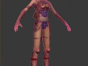 game 3d character - female archer 01 3D Model
