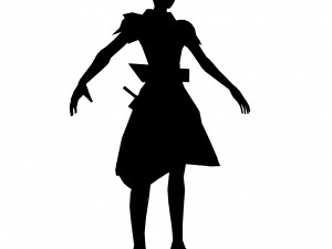 game 3d character - female archer 03 3D Модель