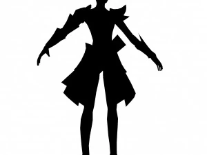 game 3d character - female archer 04 3D Model