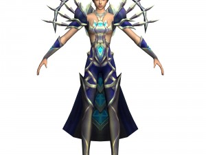 game 3d character - female archer 05 3D Model