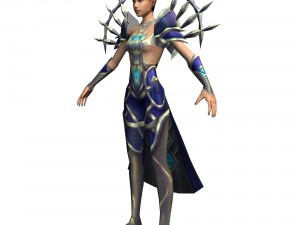 game 3d character - female archer 05 Modelo 3D