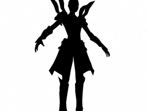 game 3d character - female archer 06 Model 3D