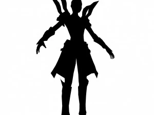 game 3d character - female archer 06 3D Model