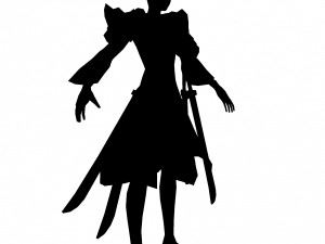 game 3d character - female warrior 06 Modelo 3D