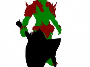 game 3d character - warrior ujung Modello 3D