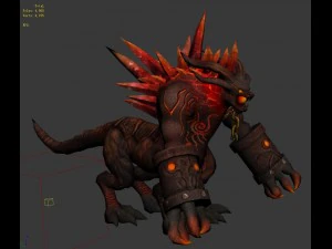 game 3d character - candle dragon 3D Model