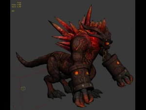 game 3d character - candle dragon 3D Model