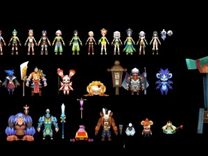 game character - 20 sci-fi character model 3D Model