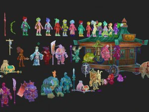 game character - 20 sci-fi character model 3D Model