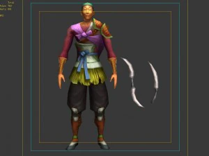 cross-border thief 3D Model